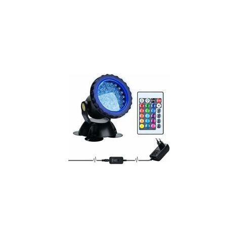 Ecleanfy - RGB Projecteur Aquarium,sous-Marine Eclairage Submersible pour Poisson, LED étanche IP68 Lampe Angle Réglable Lumière avec Télécommande pour Jardin Pond Piscine Fontaine (1 Pack) (1/5)