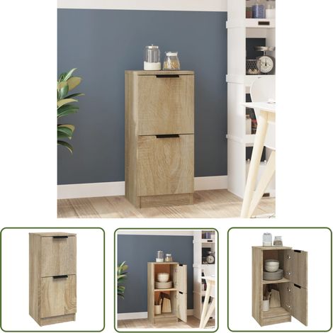 Meuble de rangement Chêne sonoma 30x30x70 Bois d'ingénierie (1/5)