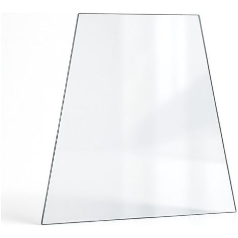 Vitre Don Bar 45327 - Verre Trapèze isocèle pour insert - 455 / 234 x 150 mm (L1/L2 x H1) - 4 mm