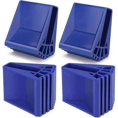 Pieds D'échelle 4 Pièce Non Glissante Pieds de Sécurité de L'échelle Protections de Pieds D'échelle en Caoutchouc pour échelles Télescopiques(Bleu) (1/5)