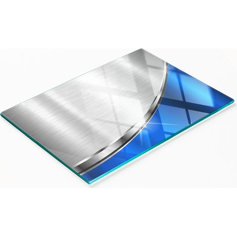 Planche décorative multifonctionnelle pour cuisine, texture verre trempé, 80 x 52 cm (1/5)