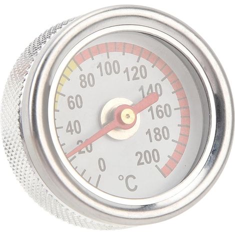 Jauge de Température D'huile Moteur M20 X 1,5 0 à 200 ℃ Jauge de Température D'huile de Moto en Métal (1/5)