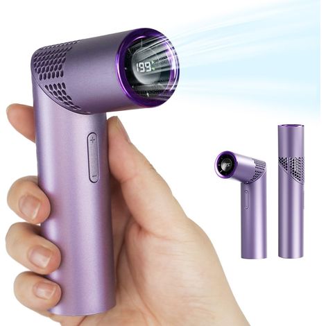 Ventilateur portable, ventilateur de poche, petit ventilateur portable, ventilateur a main, ventilateur portatif rechargeable 3000mAh,pour les voyages