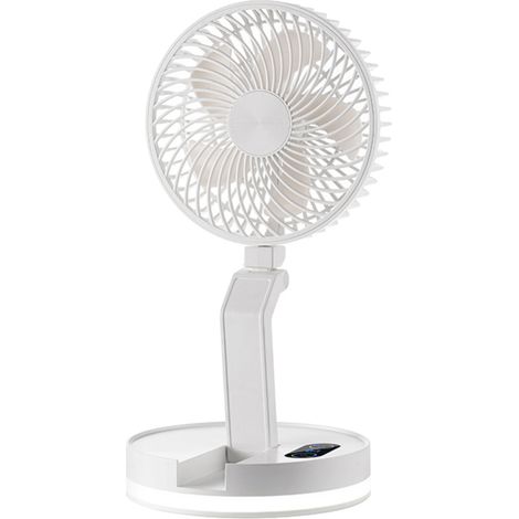 Ventilateur Camping LED 15cm – 3 Modes – 3 Vitesses – USB – Pique-Nique – Portable (1/5)