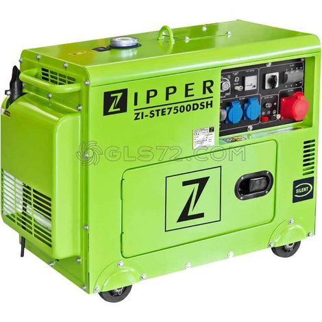 GENERADOR DIESEL 5000W 418CC ZIPPER ZI-STE7500DSH (1/5)