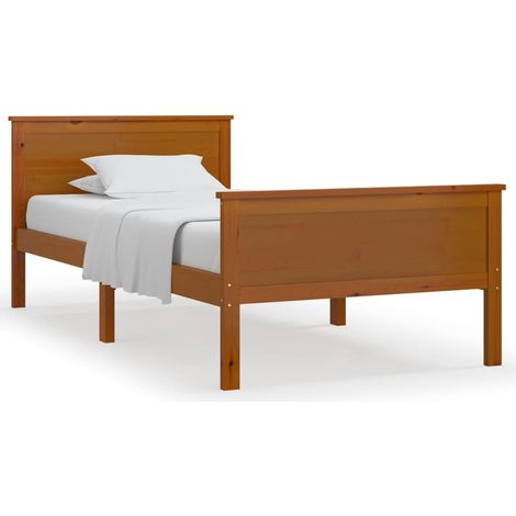 Maison Exclusive - Massivholzbett Honigbraun Kiefernholz 100x200 (1/5)