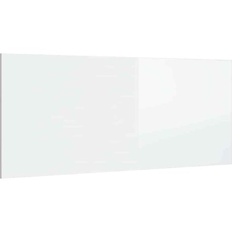 Cabecero cama madera contrachapada blanco brillo 200x1,5x80 cm vidaXL
