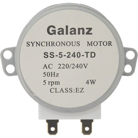Moteur de plateau tournant synchrone neuf et compatible pour four à micro-ondes Galanz SS-5-240-TD universel GAL-5-240-TD (1/3)