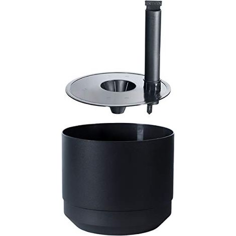 POT M ARROSAGE LONGUE DURÉE. Ã´ 20 CM PAULINA NOIR ORTHEX 48265