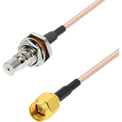 Cavo di collegamento QMA con connettore BH / SMA RG316, lunghezza 20 cm.