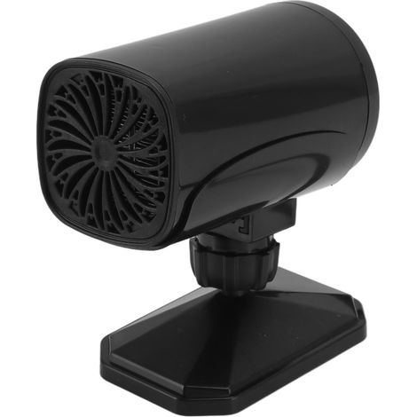 Chauffage de voiture 150 W, 2 modes (chauffage et refroidissement), rotation à 360°, dégivreur et désembueur portable 12 V, noir (1/5)
