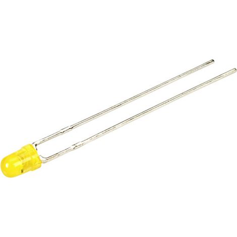 Kingbright  LED bedrahtet  Gelb Rund 3 mm 11 mcd 40 ° 11.5 mA 14 V
