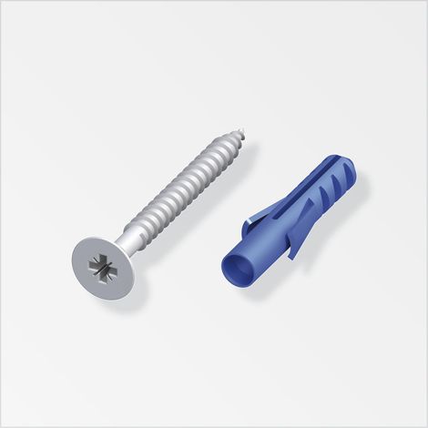 viti 3 x 30  argento e tasselli   10 pz  ss