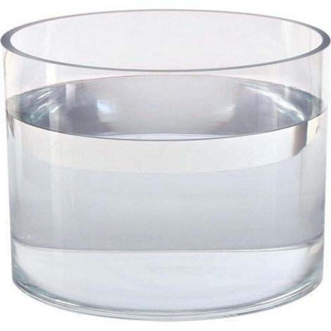 Aquarium Réservoir de Poissons Rond Transparent épais, Bureau de Fleuriste hydroponique, Salon Feng Shui, Attire la Richesse, réservoir de Poissons en Verre, 25x25x25cm Aquarium (1/5)