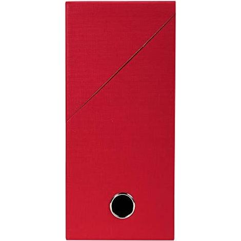 Boîte de classement carton toilé Exacompta dos 12 cm rouge - Lot de 5 (1/3)