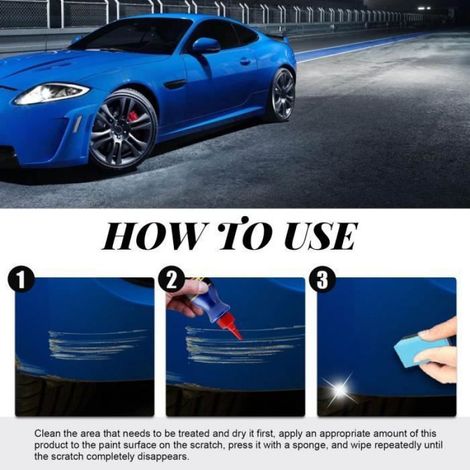 Nano Sparkle Wax for Car Scratches,Nano Sparkle Cloth Car Scratch Remover,Nano Sparkle Wax, Nano Sparkle Wax Set, POLISH - CIRE (1/4)