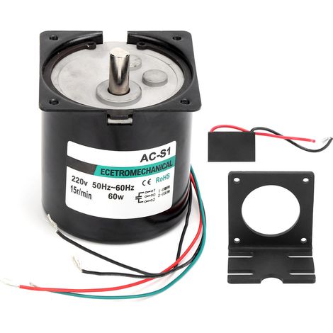 Moteur synchrone AC CW/CCW à aimant permanent, couple élevé 60W, pour machine-outil CNC XD80KTYZ, 15 tr/min, AC220V (1/5)