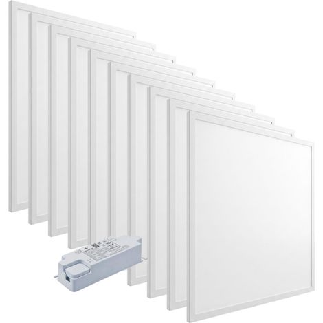 Lot de 10 Panneaux LED Prisma 60x60 33mm 36W 120lm/W Avec Transfo Starsense - 90 deg - Blanc neutre - 4000K (1/5)