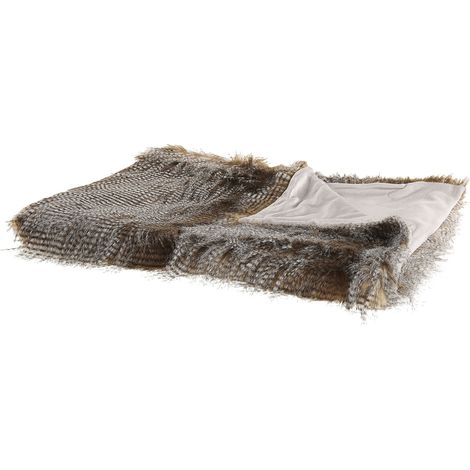 Blanket ASDAD Fabric 150 x 200 cm Brown