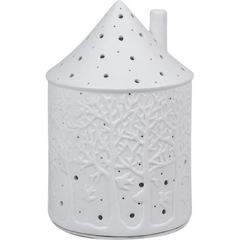Grand porte-bougie en porcelaine-Maison de bougies de thé (1/5)