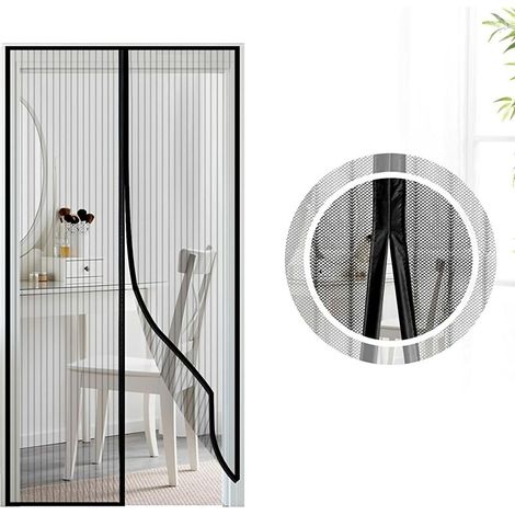 Moustiquaire porte Magnétique, Moustiquaire sur Mesure de Porte 110 210cm Rideau Moustiquaire à Aimantée pour Couloirs, Portes, Patio