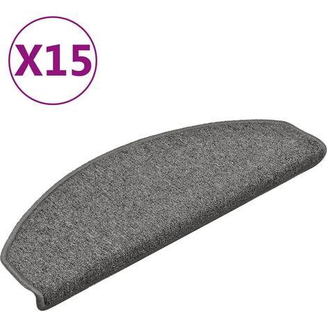 Maison Exclusive - Stufenmatten 15 Stk. 65x24x4 cm Dunkelgrau Hal
