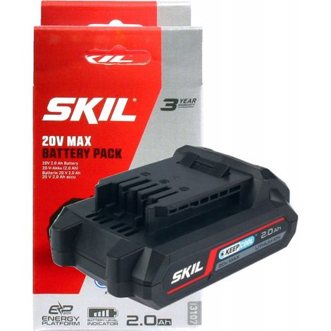 Skil Batteria 20V Rossa e Nera 2,0 Ah Litio