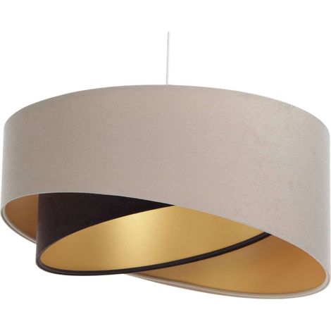 Suspension galaxy eco velours - Beige, marron foncé, doré (1/5)
