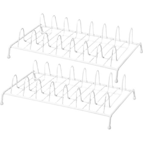 Stück multifunktionale Geschirrhalter, praktische Tellerständer, Geschirrständer für die Arbeitsplatte-28X16.5X3.5CM-White (1/3)