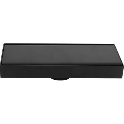 Bouche d'égout de douche en acier inoxydable 304, 20 cm avec couvercle amovible et insert pour carrelage (1/5)