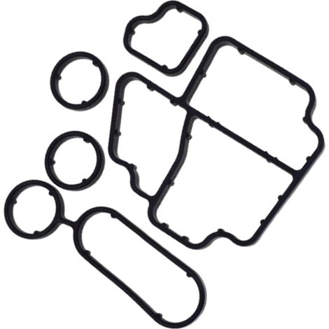 Joints de refroidisseur d'huile, ensemble de joints d'étanchéité du refroidisseur d'huile moteur Kit de réparation compatible avec A1 (8X1, 8XK) 1.6 TDI, 03L198070 (1/5)