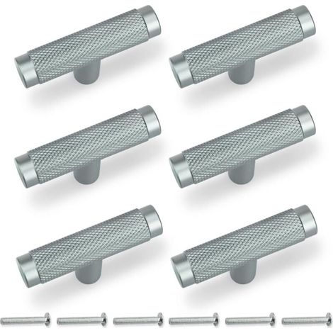 6pcs set 50mm gray knob cabinet handle, furniture drawer cabinet handle (1/5)