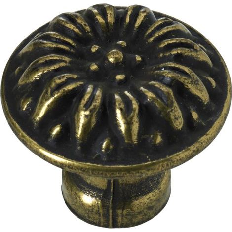 Hettich Möbelknopf Zinkdruckguss antik gold Ø 27,0 mm - 1 Stück Möbelknöpfe