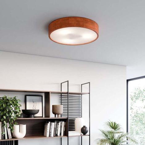 [GEBRAUCHT] B-Ware Envostar Deckenleuchte Lampe Kerio Holz Glas Kiefer Rustikal ø 47 Cm E27 Led (1/2)