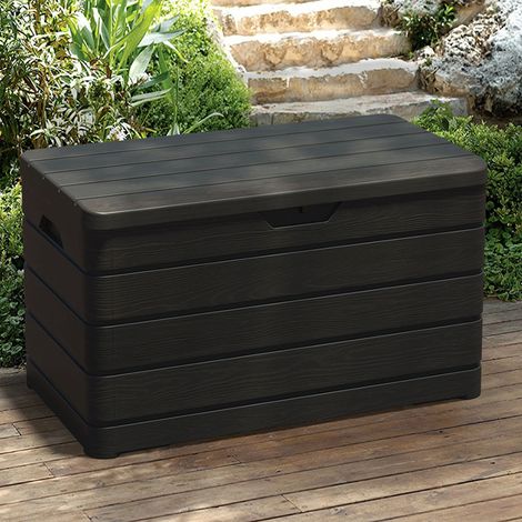 Arcon resina dolomiti 640 l 152 x 71 x 63,5h antracita tooma (1/4)