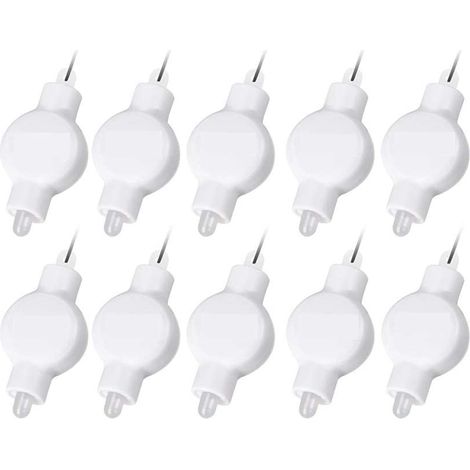 Lot de 10 mini lanternes suspendues à LED, fonctionnant sur piles, pour lanternes en papier, ballons, décoration de Pâques, mariages et maison.