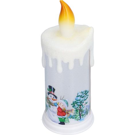 Bougies de Noël sans flamme LED, veilleuse décorative Père Noël, type D, pour personnes âgées (1/5)
