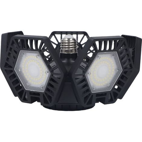 Lampe de Plafond LED Atelier 120W, Panneau Pliable 5 Bras, 85-277V, Garage Entrepôt (1/5)