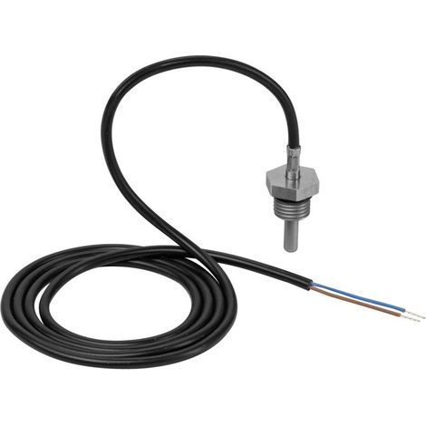 Viega AquaVip Temperatursensor 2245.66, G 1/4", Länge 24,5mm, Kabellänge 2000mm, Edelstahl (1/2)