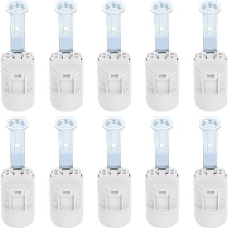 10 pezzi portalampada E14 supporto base regolabile per lampada presa per lampadario titolare lampadina candeliere portalampada supporto base (1/5)