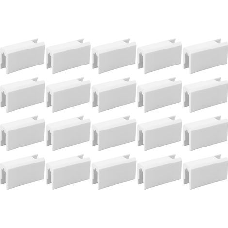 20 Pieces Corrosion Resistant Plastic Sliding Drawer Pieces Window (1/5)