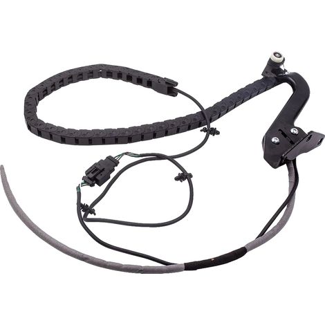 Carril de cable para puerta corredera, acero de alta resistencia, 3,5 metros de largo, 15 mm de ancho, capacidad de carga máxima 200 kg, revestimiento anticorrosión. (1/5)