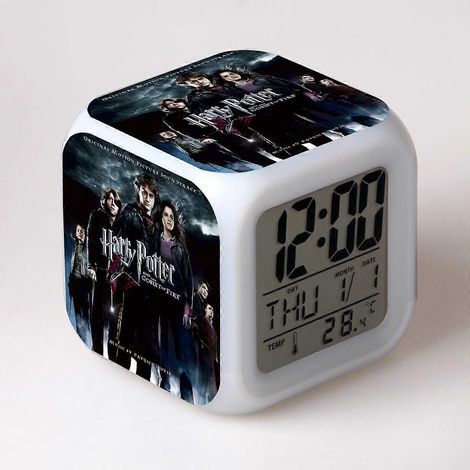 Réveil multifonction numérique - LED lumineuse - Sticker Harry Potter - Cadeau idéal (1/5)