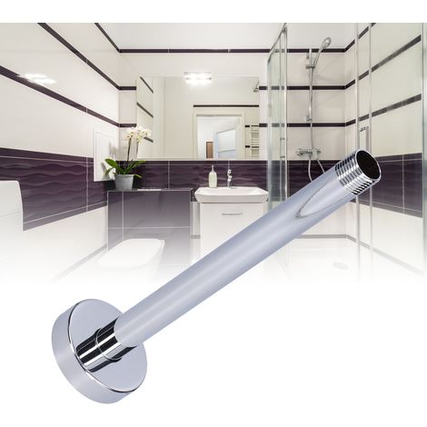 Bras de douche standard américain NPT φ20 mm, tige encastrée au plafond, tuyau rond dissimulé, accessoires de douche pour hôtels, commerce international transfrontalier, 8 pouces, norme américaine, él (1/5)