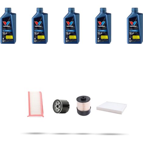 Kit tagliando 4 FILTRI e 5L OLIO compatibile con Renault Clio IV 1.5 DCI 66kw Dal 2012 (1/5)