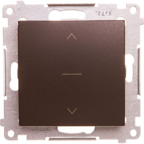 Interruptor para persiana enrollable Simon 54 Premium de tres posiciones 1-0-2, conectores r谩pidos, bronce mate DZW1K.01/46
