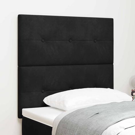 Kopfteil Schwarz 80 cm Samt