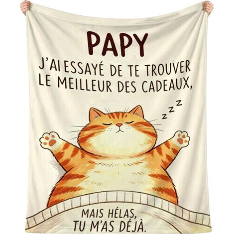 Plaid Couverture Cadeau pour Grand Pere Idee (1/5)