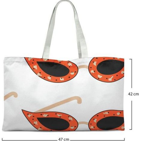 Sac shopping toile coton Bonamaison - Tote bag réutilisable 47 x 42 cm, anse épaule (1/4)