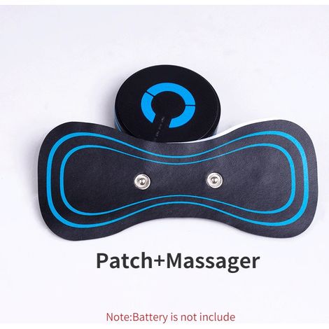 Set mit 2 Mini-EMS-Elektromassagegeräten zur Linderung von Nacken-, Rücken- und Beinschmerzen und zur Förderung der Entspannung. Tragbares Nackenmassagegerät. – AquaForge